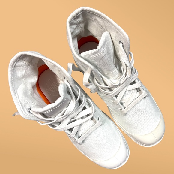 💥HP💥 NWOT Palladium PAMPA high top sneakers in white. Size men’s 8 👟 - Picture 12 of 14